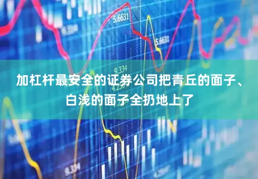 加杠杆最安全的证券公司把青丘的面子、白浅的面子全扔地上了